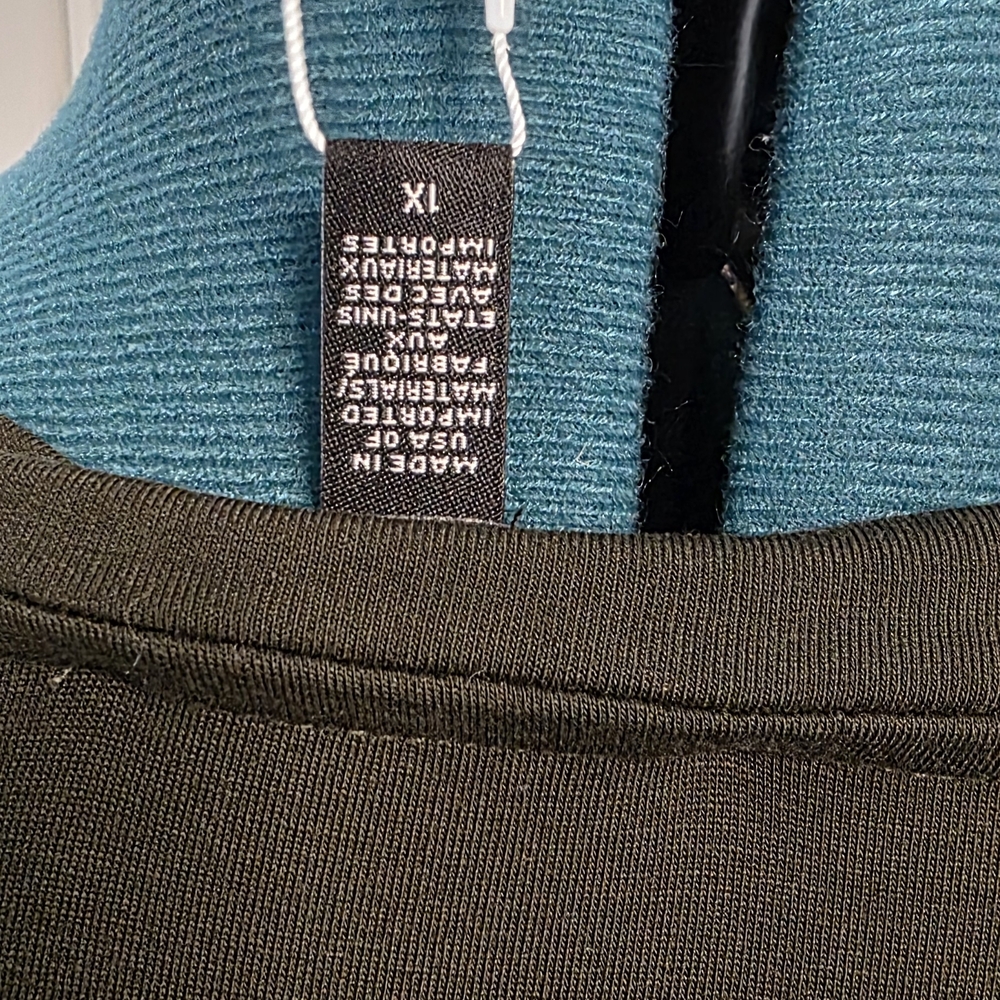 Eileen Fisher Seaweed Green Crew Neck Dress - Picture 4 of 5